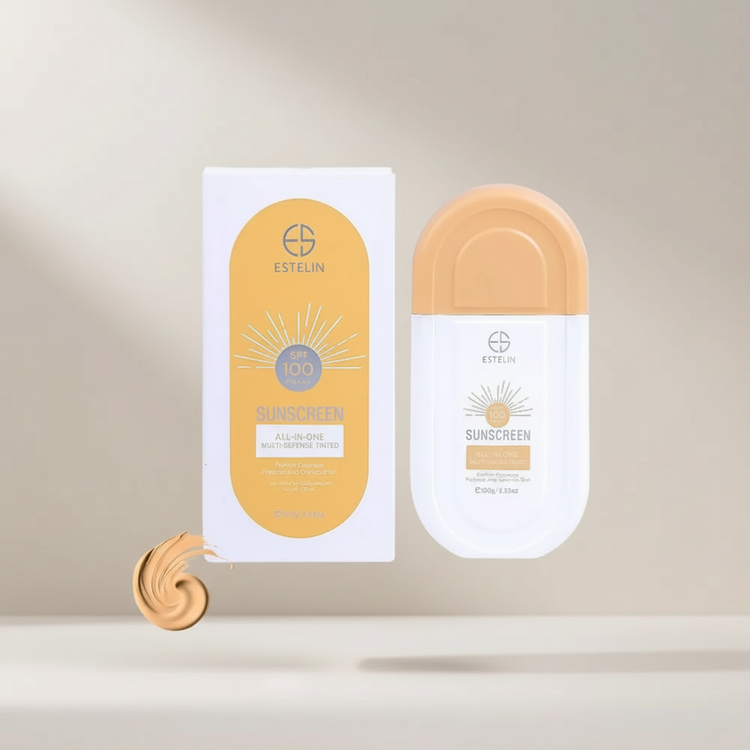 کرم ضد آفتاب رنگی استلین SPF 100 مناسب انواع پوست