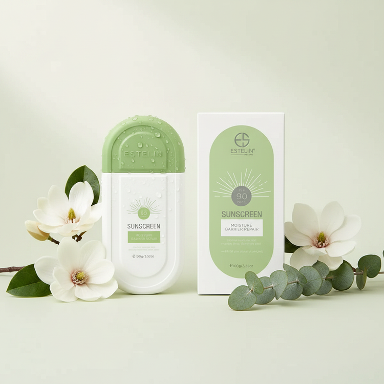 کرم ضد آفتاب بی رنگ صورت استلین SPF 90 مدل MOISTUER حجم 100 میلی لیتر