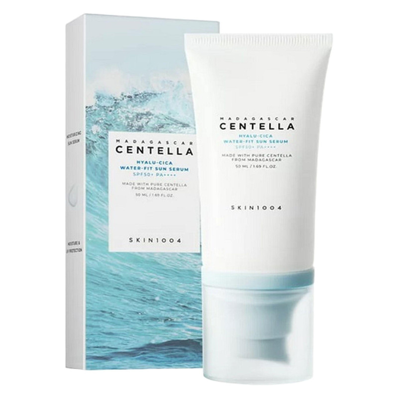 کرم ضد آفتاب اصل بدون رنگ سنتلا، 50 SPF، مدل 1004، مناسب پوست حساس، نرمال و خشک و حجم 50 میلی‌لیتر، محافظت کننده در برابر اشعه UVA و UVB، بدون تست حیوانی، ++++PA، آبرسان، ضد التهاب، با ماندگاری 3 ساعته