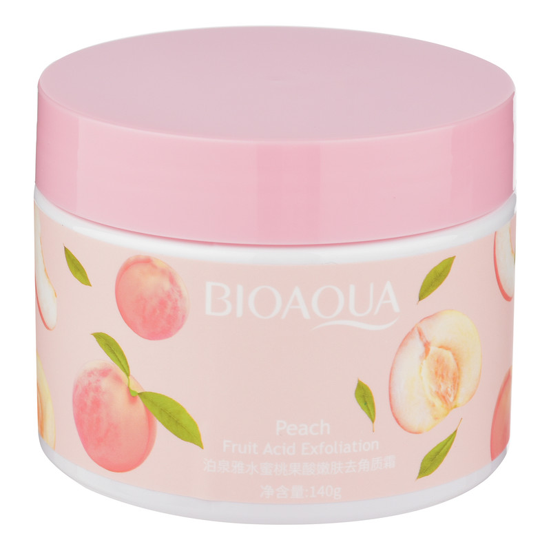 کرم اسکراب صورت و بدن مدل Peachهلو مناسب برای انواع پوست وزن 140 گرم