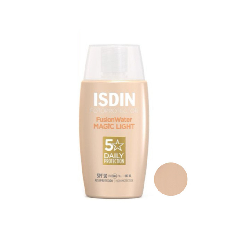 کرم ضد آفتاب رنگی اصل SPF 50 مدل magic مناسب انواع پوست حجم 50 میلیلیتر