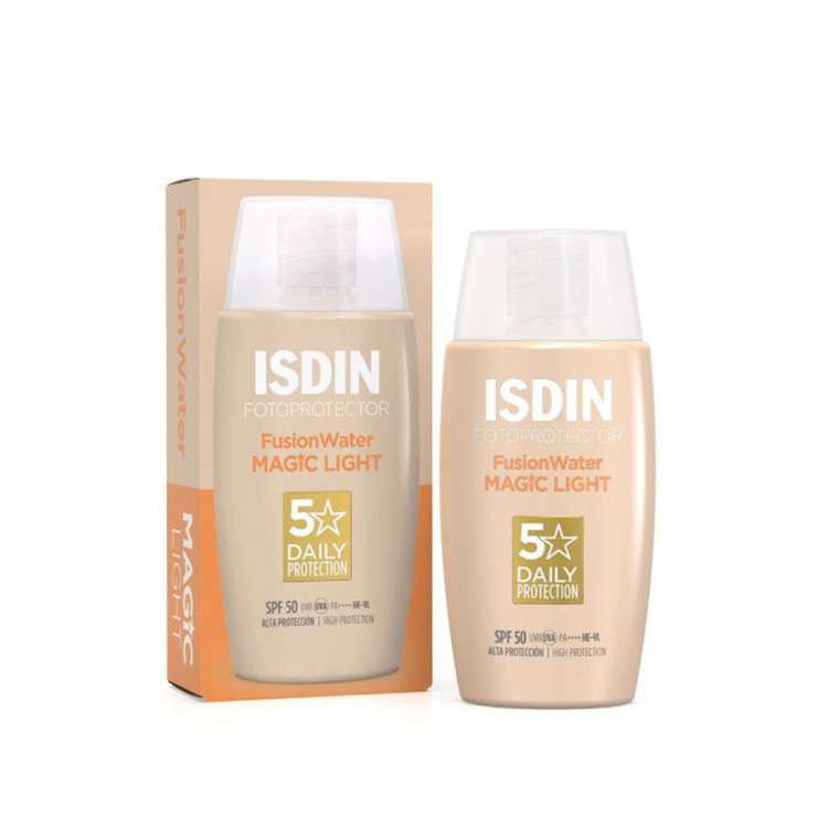 کرم ضد آفتاب رنگی اصل SPF 50 مدل magic مناسب انواع پوست حجم 50 میلیلیتر