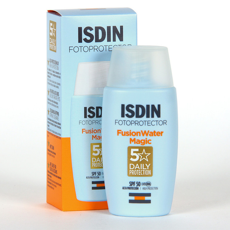 فلوئید ضدآفتاب بدون رنگ SPF50 مدل Fusion Water Magic مناسب انواع پوست، حجم 50 میلیلیتر