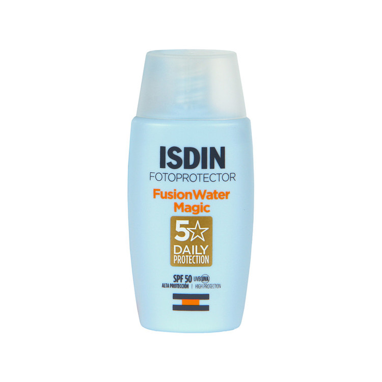 فلوئید ضدآفتاب بدون رنگ SPF50 مدل Fusion Water Magic مناسب انواع پوست، حجم 50 میلیلیتر