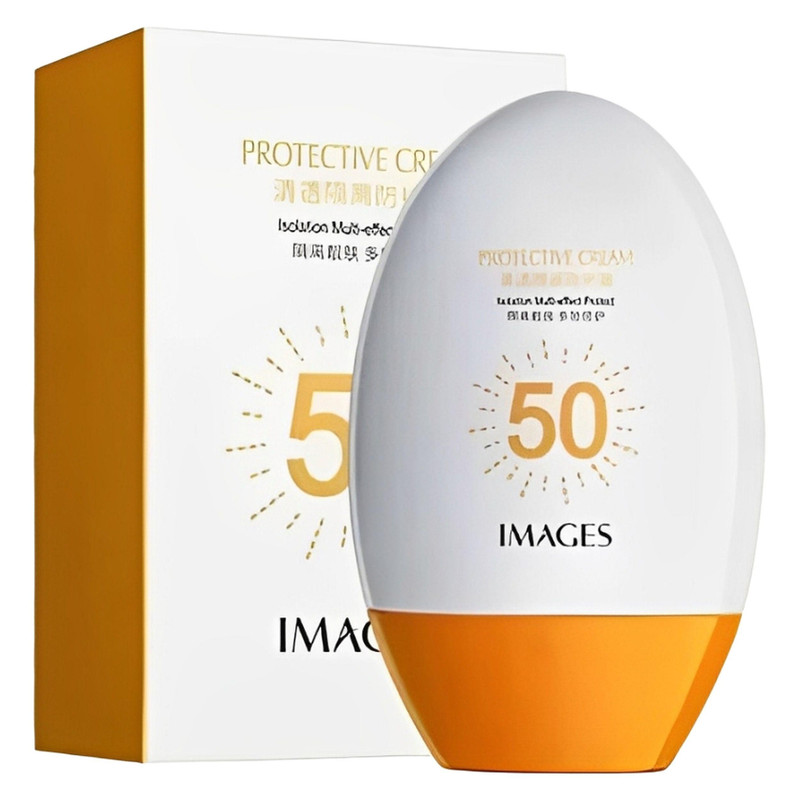 کرم ضد آفتاب بدون رنگ  SPF 50 مدل Protective مناسب انواع پوست حجم ۴۵ میلی لیتر