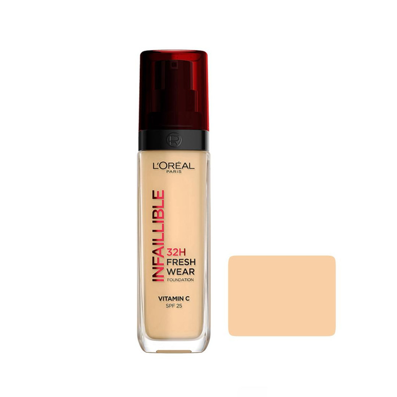 کرم پودر مایع Spf 25 مدل Infaillible 32H شماره 130 مناسب برای انواع پوست حجم 30 میلی‌ لیتر