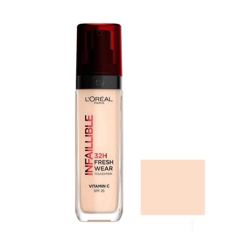 کرم پودر مایع Spf 25مدل Infaillible 32H شماره 20 مناسب برای انواع پوست حجم 30 میلی‌ لیتر