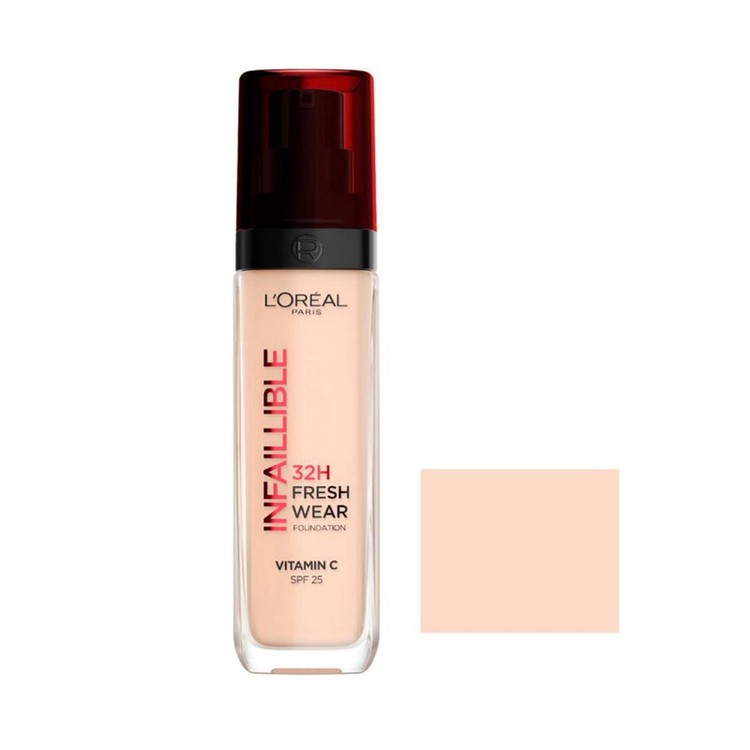 کرم پودر مایع Spf 25 مدل Infaillible 32H شماره 145 مناسب برای انواع پوست حجم 30 میلی لیتر