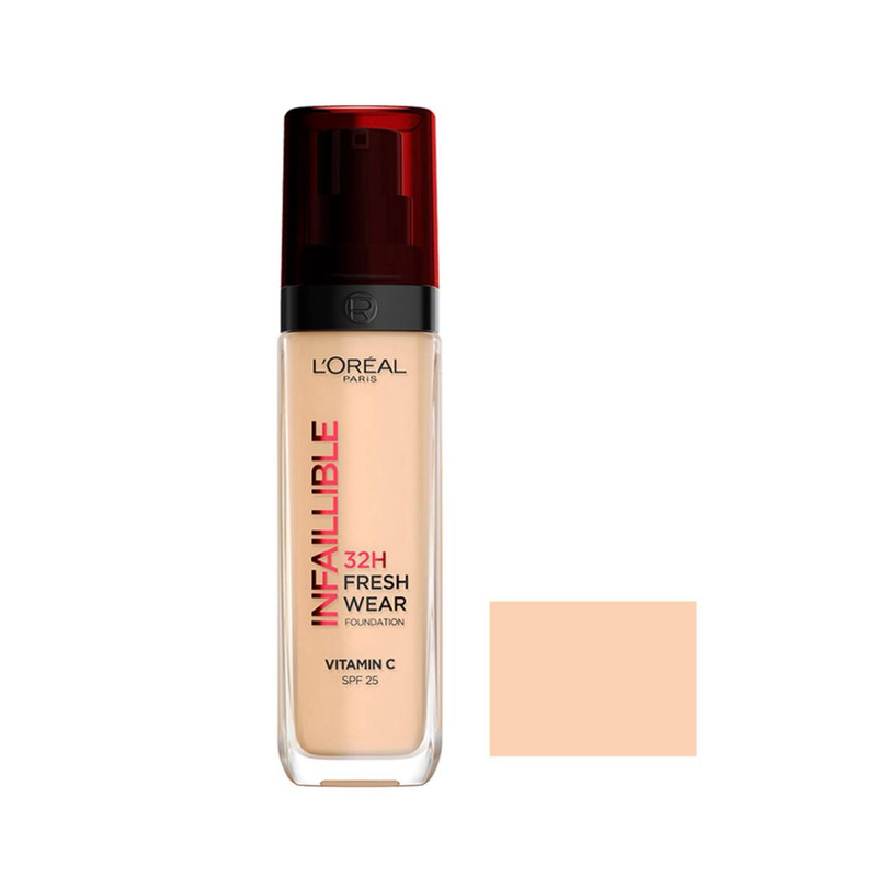 کرم پودر مایع Spf 25  مدل Infaillible 32H شماره 220 مناسب برای انواع پوست حجم 30 میلی‌ لیتر