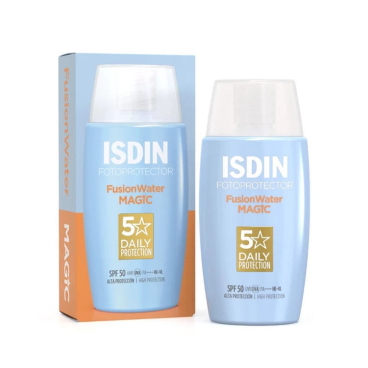 کرم ضد آفتاب بدون رنگ SPF 50 مدل magic مناسب برای انواع پوست حجم 50 میلیلیتر