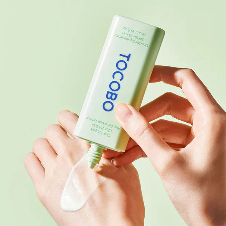 سرم ضد آفتاب بدون رنگ Spf50 مدل Cica Calming مناسب انواع پوست حجم 50 میلیلیتر