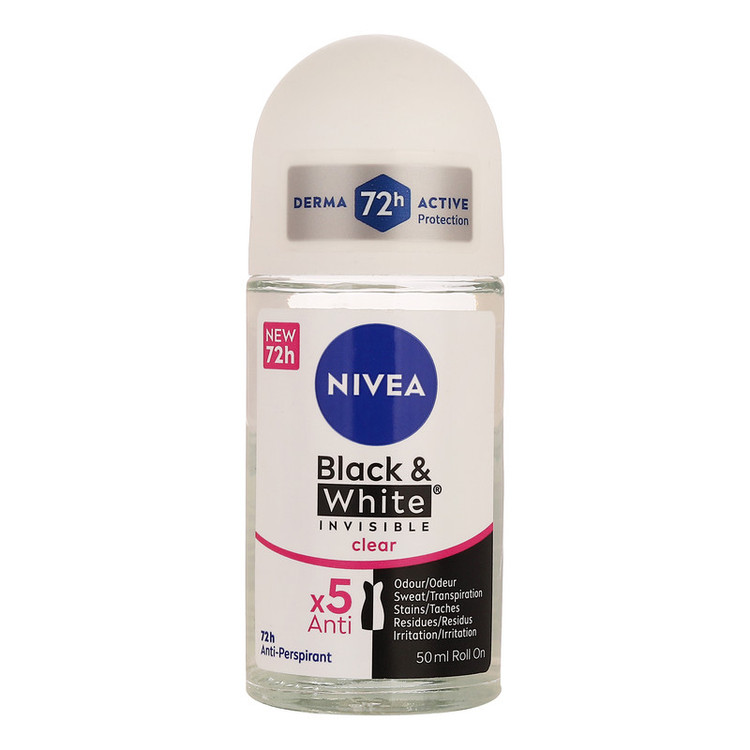 رول ضد تعریق زنانه مدل Black & White حجم 50 میلی لیتر