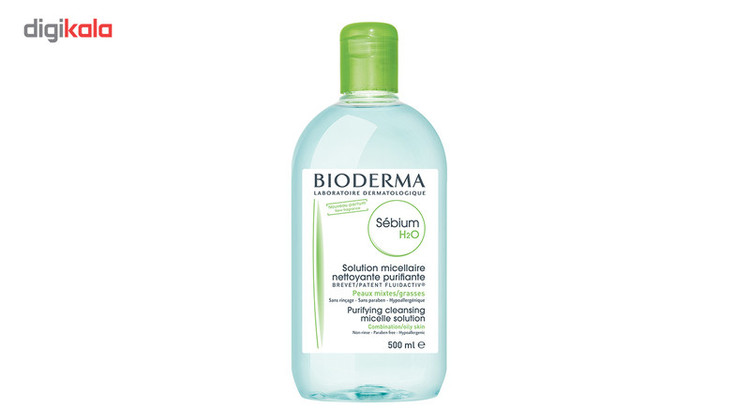 محلول پاک کننده آرایش مدل Sebium H2O حجم 500 میلی لیتر