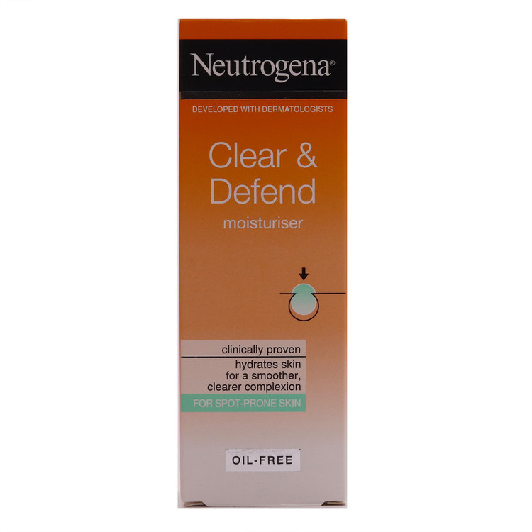 کرم مرطوب کننده مدل Clear & Defend حجم 50 میلی لیتر