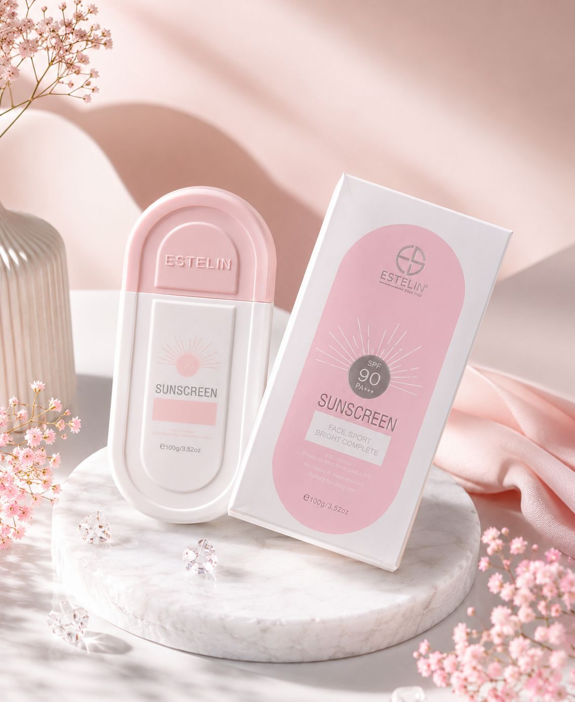 کرم ضد آفتاب بی‌رنگ صورت استیلن SPF 90 مدل ضد لک ‌مناسب برای انواع پوست حجم 100 میلی‌لیتر