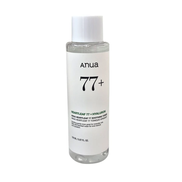 تونر آبرسان و تسکین دهنده صورت آنوا مدل HEARTLEAF + HYALURON +77 مناسب برای انواع پوست حجم 150 میلی‌لیتر