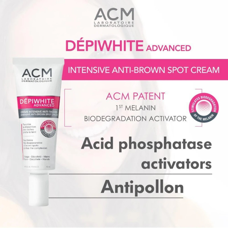 کرم ضد لک اصل ای سی ام مدل DepiWhite Advanced حجم 40 میلی لیتر