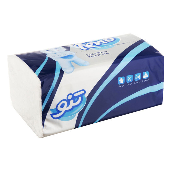 دستمال کاغذی 250 برگ تنو مدل اقتصادی بسته 6 عددی _ قسطی
