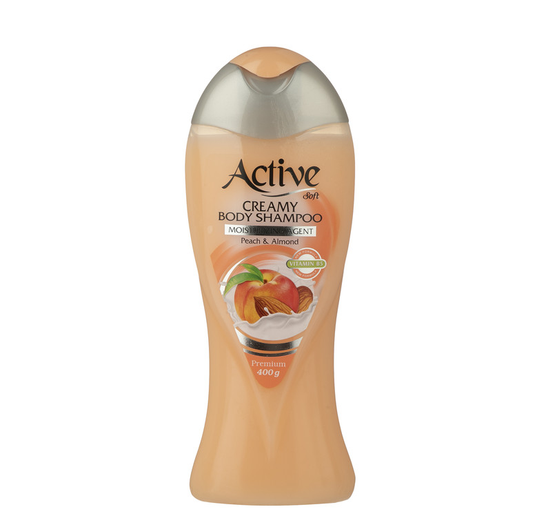 شامپو بدن کرمی اکتیو مدل Peach And Almond - قسطی